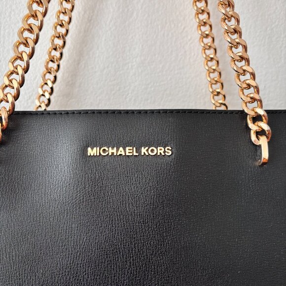 Michael Kors Ellis Leather Shoulder Tote - Picture 5 of 14